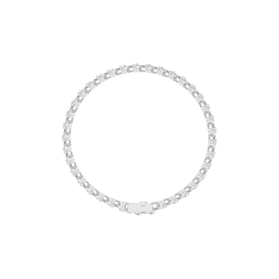 Zuri Shared Setting Round Cut Fancy Lab Diamond Bracelet
