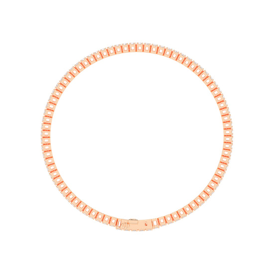 Calista Consistent Setting Oval Cut Tennis Lab Diamond Bracelet