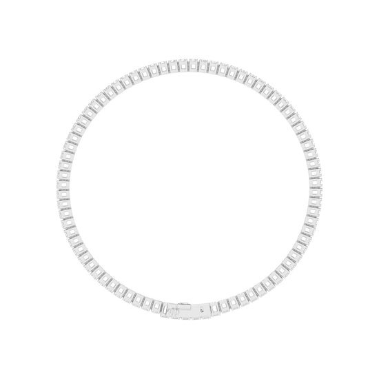 Calista Consistent Setting Oval Cut Tennis Lab Diamond Bracelet