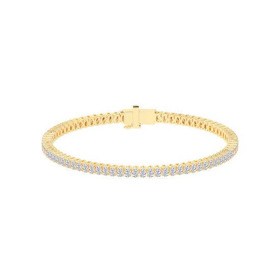 Calista Consistent Setting Oval Cut Tennis Lab Diamond Bracelet