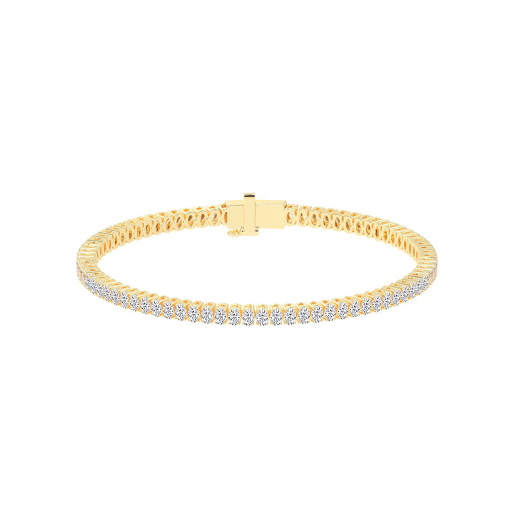 Calista Consistent Setting Oval Cut Tennis Lab Diamond Bracelet
