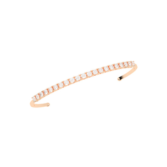 Freya Adjustable Round Cut Kada Lab Diamond Bracelet