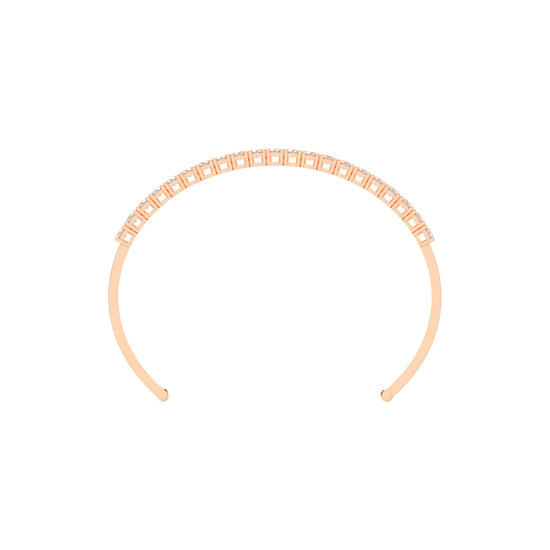 Freya Adjustable Round Cut Kada Lab Diamond Bracelet