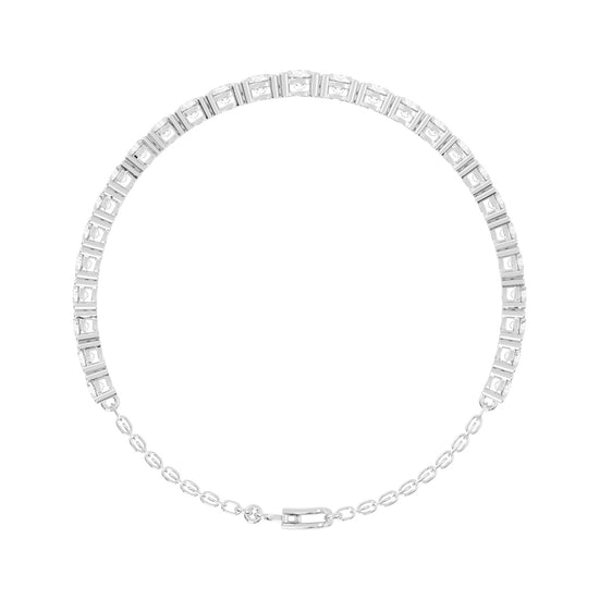 Neva Shared Prong Round Cut Tennis Lab Diamond Bracelet