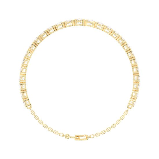 Neva Shared Prong Round Cut Tennis Lab Diamond Bracelet