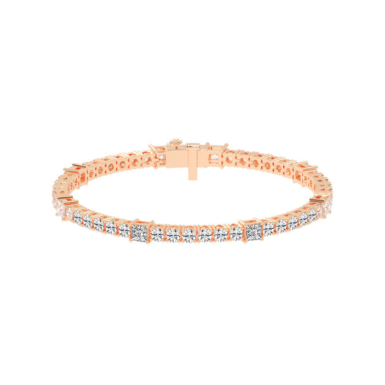 Dazzling Double Row Diamond Tennis Bracelet