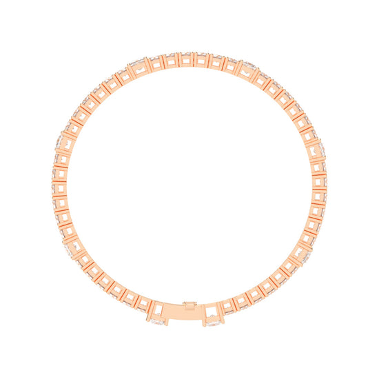 Dazzling Double Row Diamond Tennis Bracelet