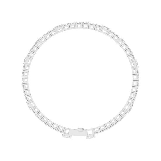 Dazzling Double Row Diamond Tennis Bracelet