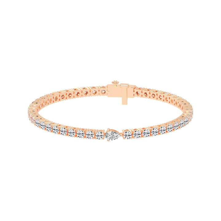 Opalora Single Pear Cut Tennis Lab Diamond Bracelet