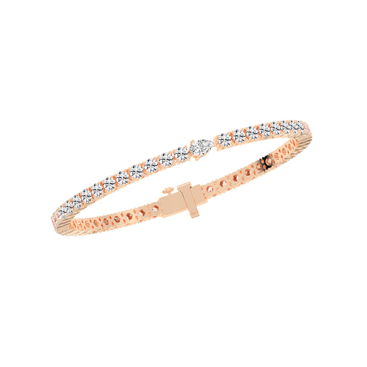 Opalora Single Pear Cut Tennis Lab Diamond Bracelet