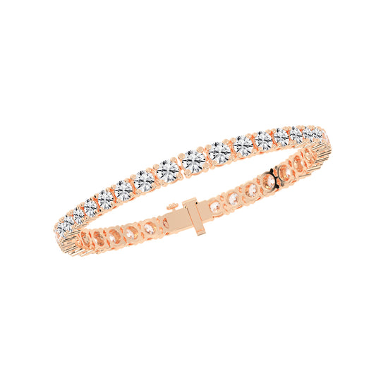 Delara Standard Round Tennis Lab Diamond Bracelet