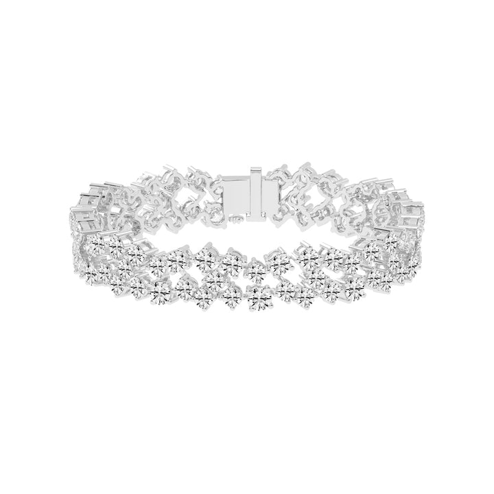 Sia Unstable Round Cut Fancy Lab Diamond Bracelet