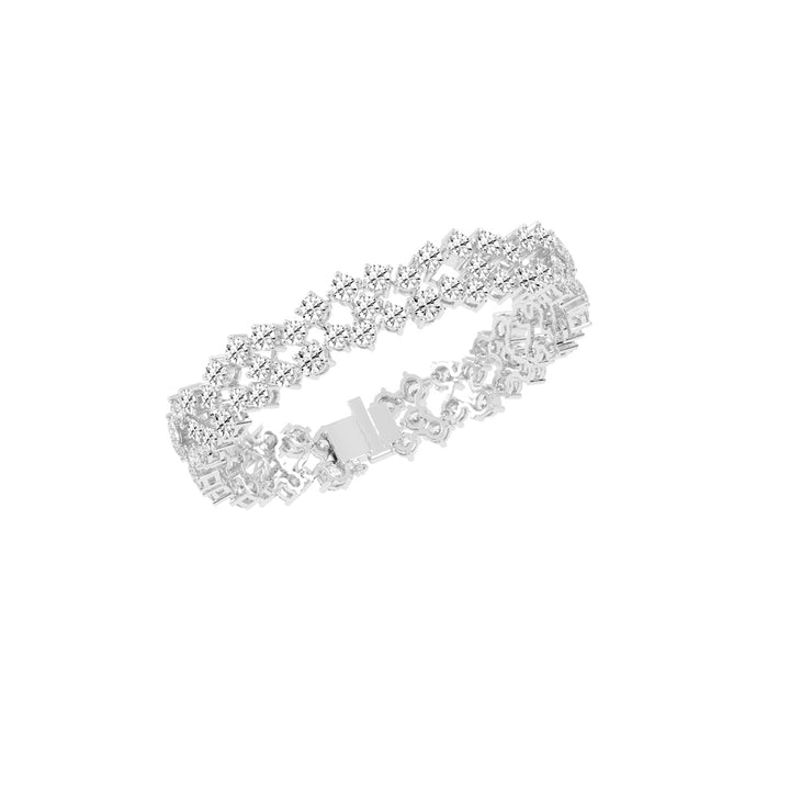 Sia Unstable Round Cut Fancy Lab Diamond Bracelet