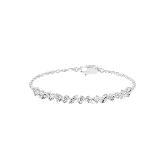 Naida Contemporary Style Fancy Lab Diamond Bracelet