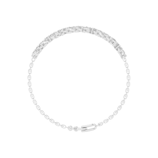 Naida Contemporary Style Fancy Lab Diamond Bracelet