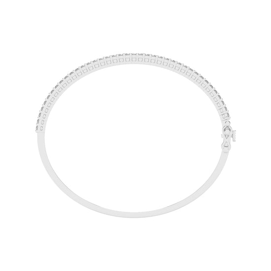 Mylia Three Row Emerald Cut Fancy Lab Diamond Bracelet