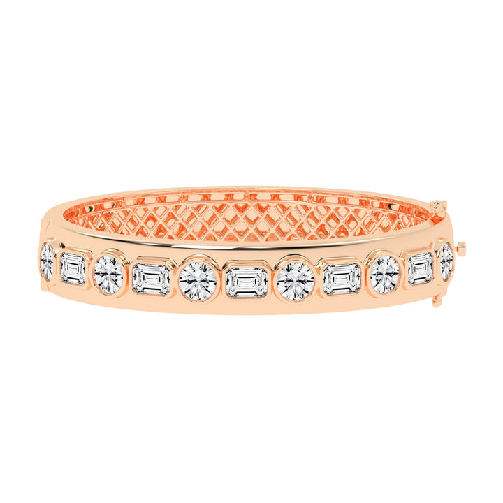 Alera Bezel Set 2Stone Kada Lab Diamond Bracelet