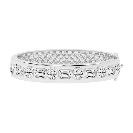 Alera Bezel Set 2Stone Kada Lab Diamond Bracelet