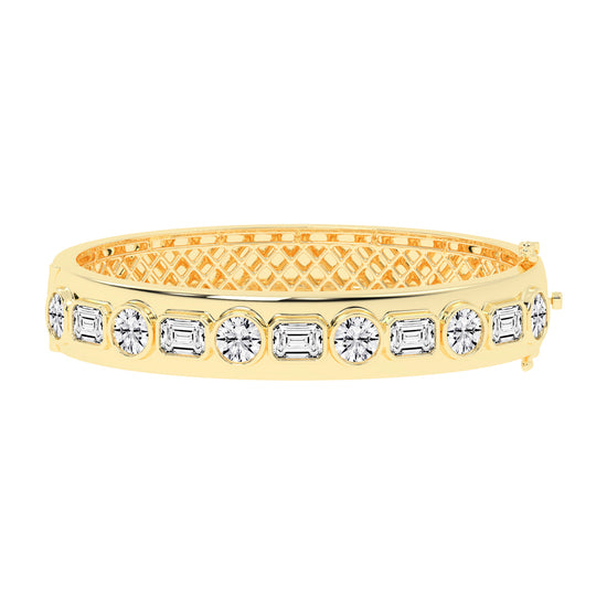 Alera Bezel Set 2Stone Kada Lab Diamond Bracelet