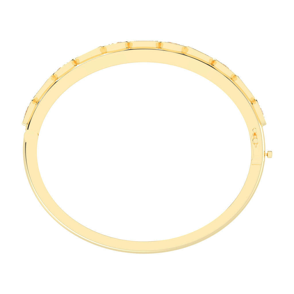 Alera Bezel Set 2Stone Kada Lab Diamond Bracelet