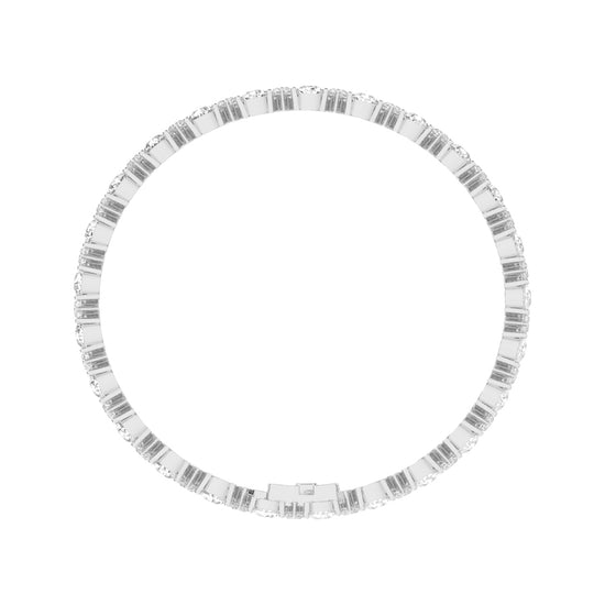 Pear Marquise Interlaced Diamond Statement Bracelet