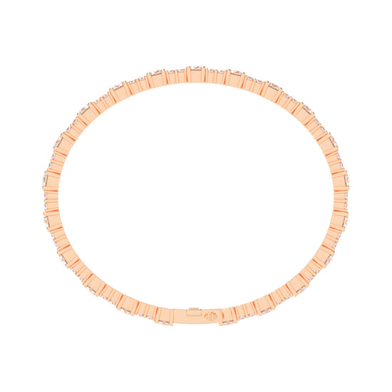 Vellina Round Cut Tennis Lab Diamond Bracelet