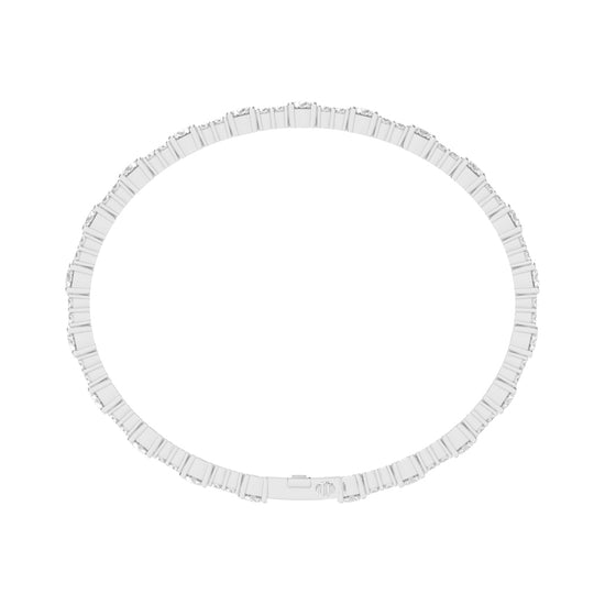 Vellina Round Cut Tennis Lab Diamond Bracelet
