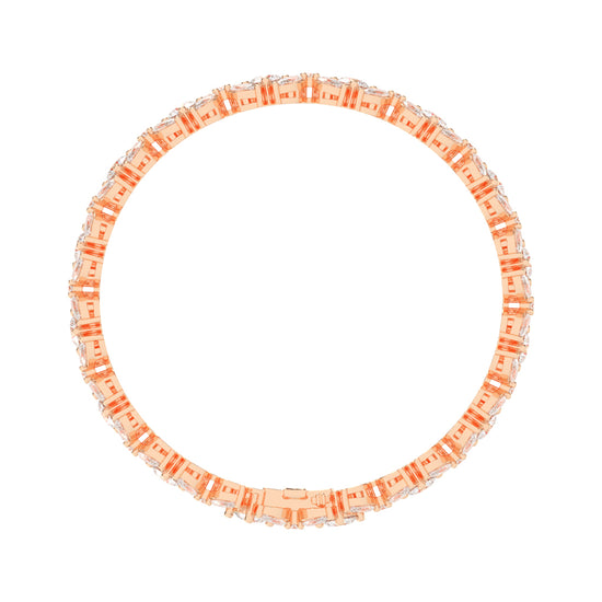Halcyon Floral Fancy Lab Diamond Bracelet