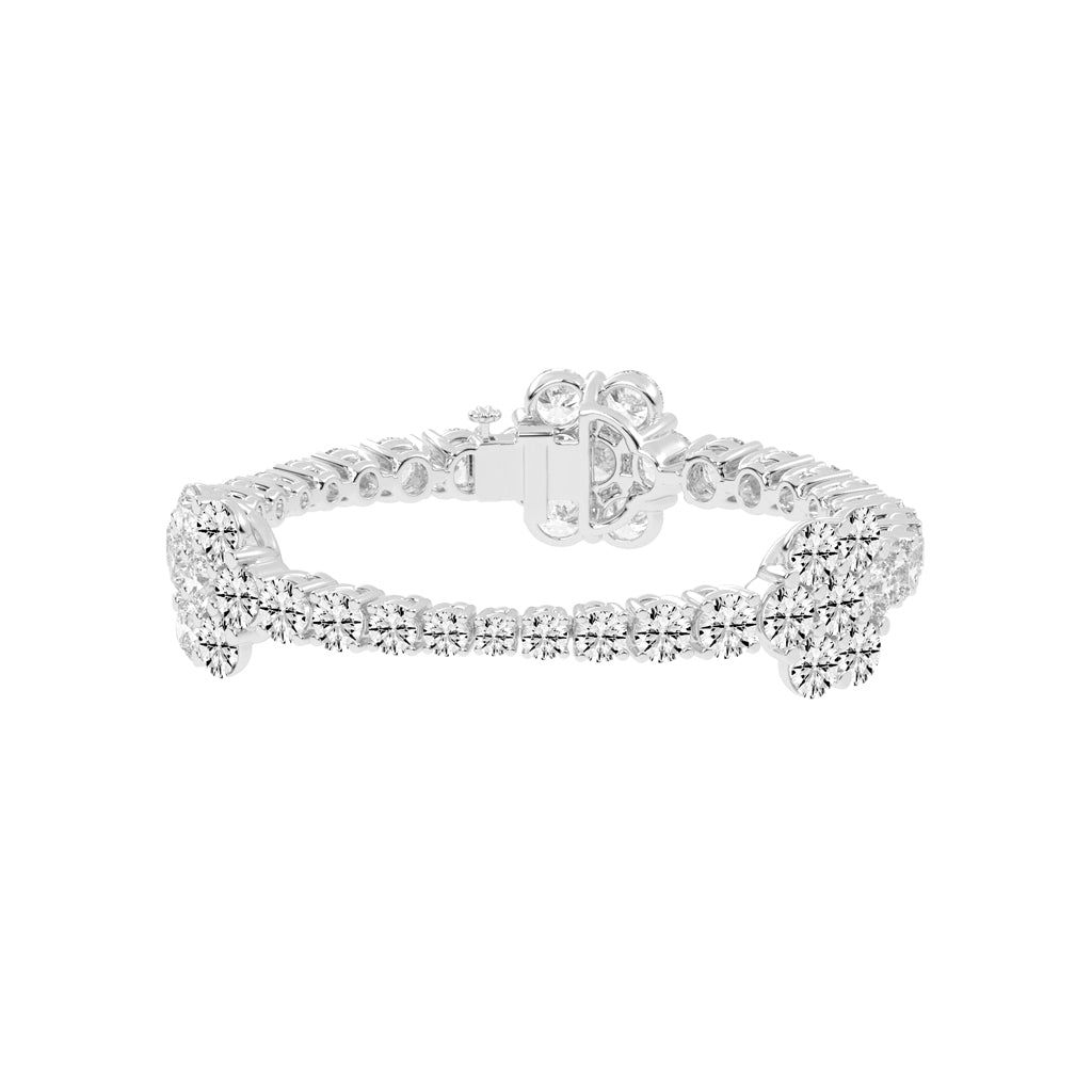 Virelle Round Cut Fancy Lab Diamond Bracelet