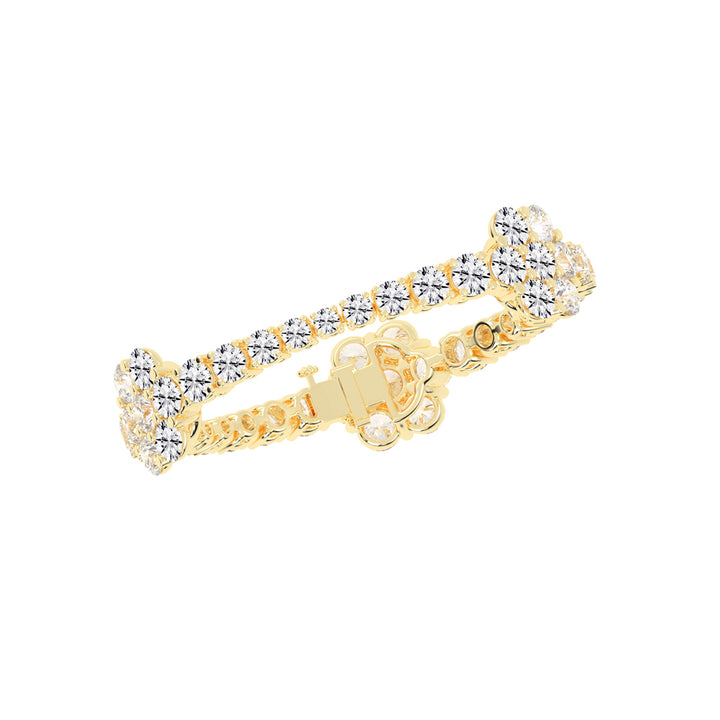 Virelle Round Cut Fancy Lab Diamond Bracelet