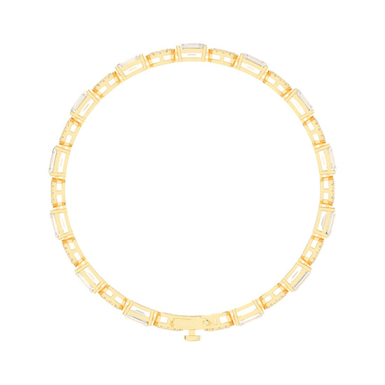 Zeira Emerald Cut Fancy Lab Diamond Bracelet