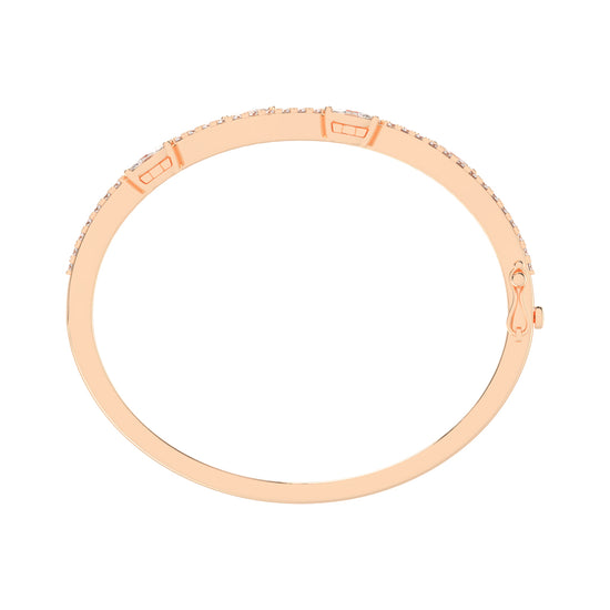 Oriel Marquise Wave Style Kada Lab Diamond Bracelet