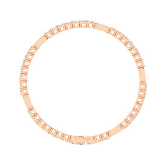 Nixie 6Ct Emerald Cut Fancy Lab Diamond Bracelet