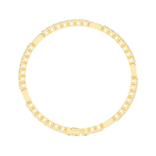 Nixie 6Ct Emerald Cut Fancy Lab Diamond Bracelet
