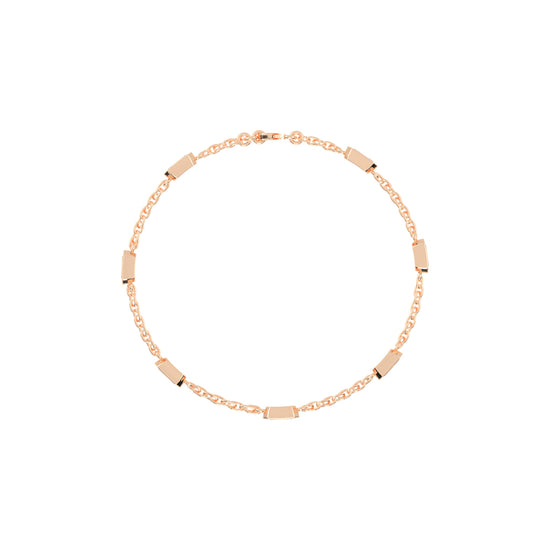 Isola Emerald Cut Link Chain Lab Diamond Bracelet