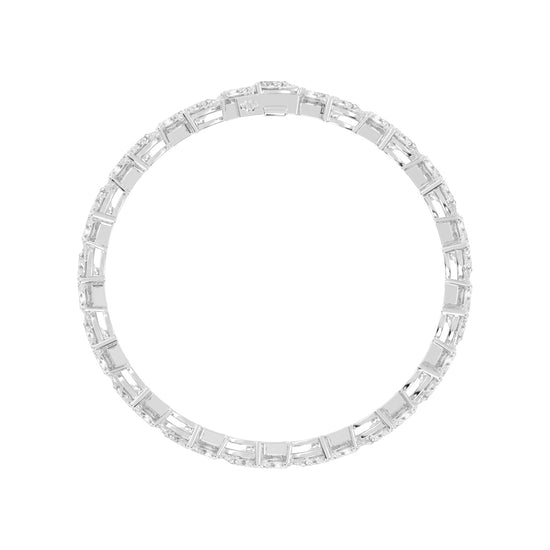 Galya Two Row Pear Cut Fancy Lab Diamond Bracelet