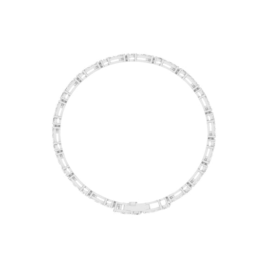 Solis Two Row Marquise Cut Fancy Lab Diamond Bracelet
