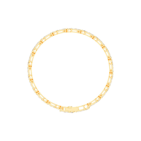 Solis Two Row Marquise Cut Fancy Lab Diamond Bracelet