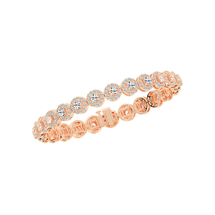 Marisca Bezel Round Cut Tennis Lab Diamond Bracelet