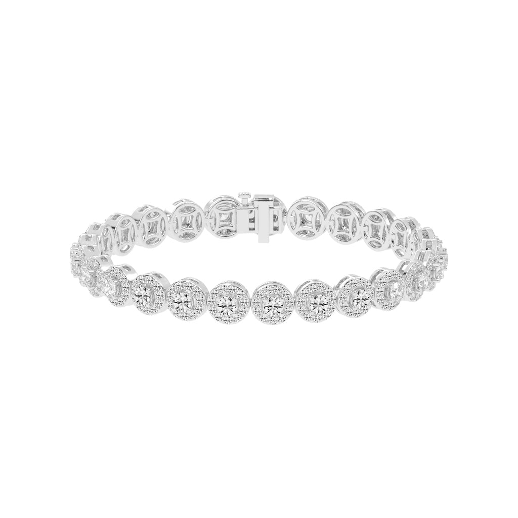 Marisca Bezel Round Cut Tennis Lab Diamond Bracelet