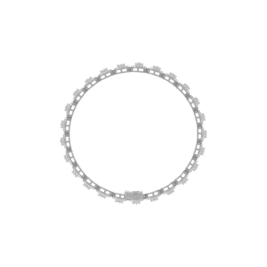 Marisca Bezel Round Cut Tennis Lab Diamond Bracelet