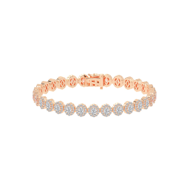 Silara Miracle Setting Oval Cut Tennis Lab Diamond Bracelet