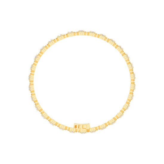 Silara Miracle Setting Oval Cut Tennis Lab Diamond Bracelet