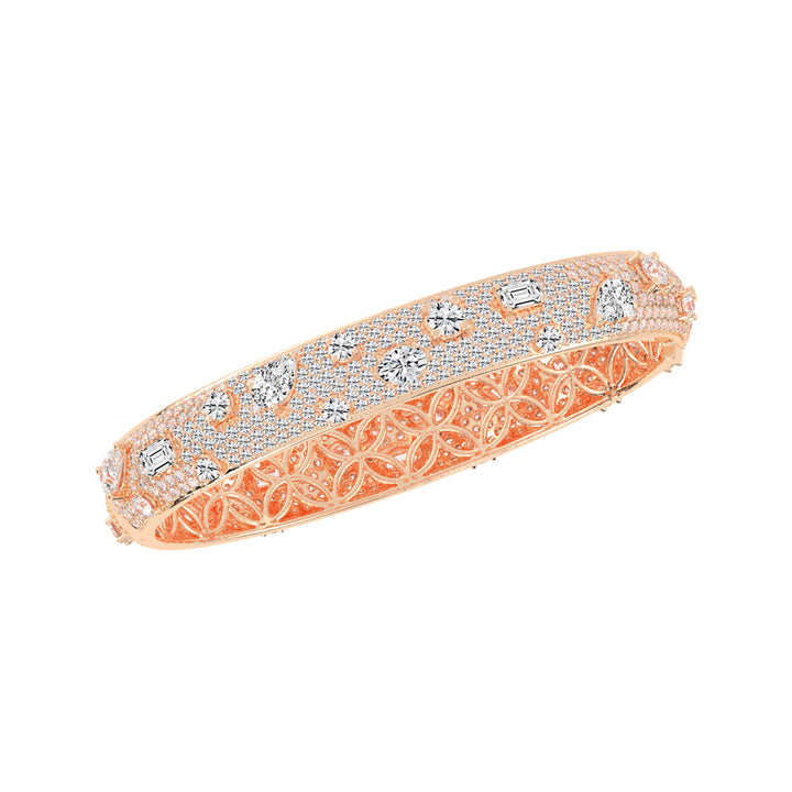 Opulent Mosaic Multi-Cut Diamond Statement Bracelet
