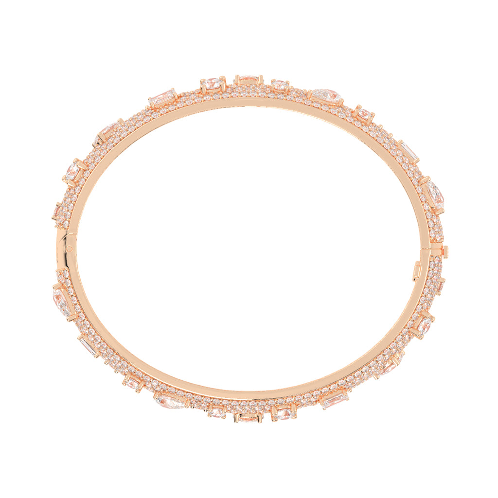 Opulent Mosaic Multi-Cut Diamond Statement Bracelet