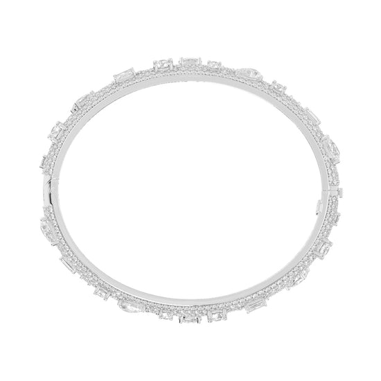 Opulent Mosaic Multi-Cut Diamond Statement Bracelet