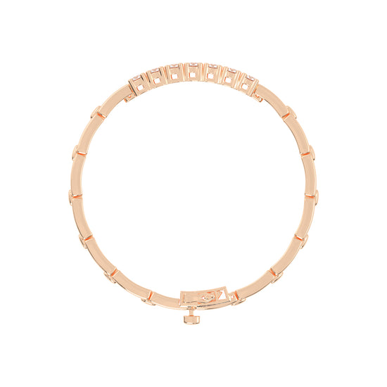 Novella Double Row Round Cut Fancy Lab Diamond Bracelet