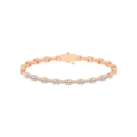 Fionna Round Cut Tennis Lab Diamond Bracelet