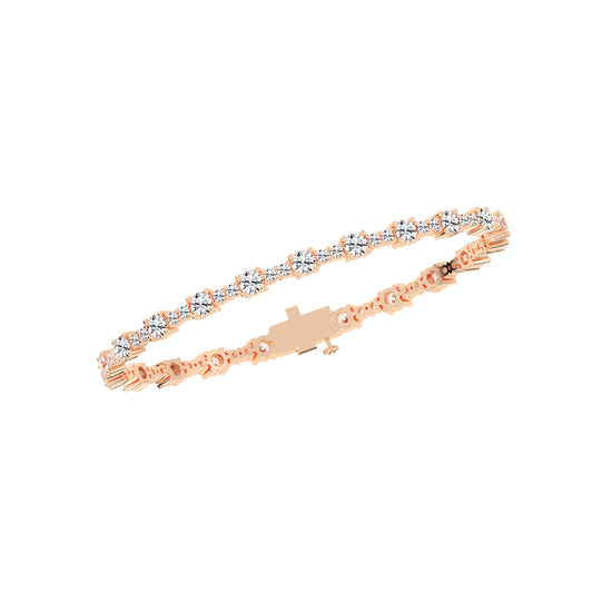 Fionna Round Cut Tennis Lab Diamond Bracelet