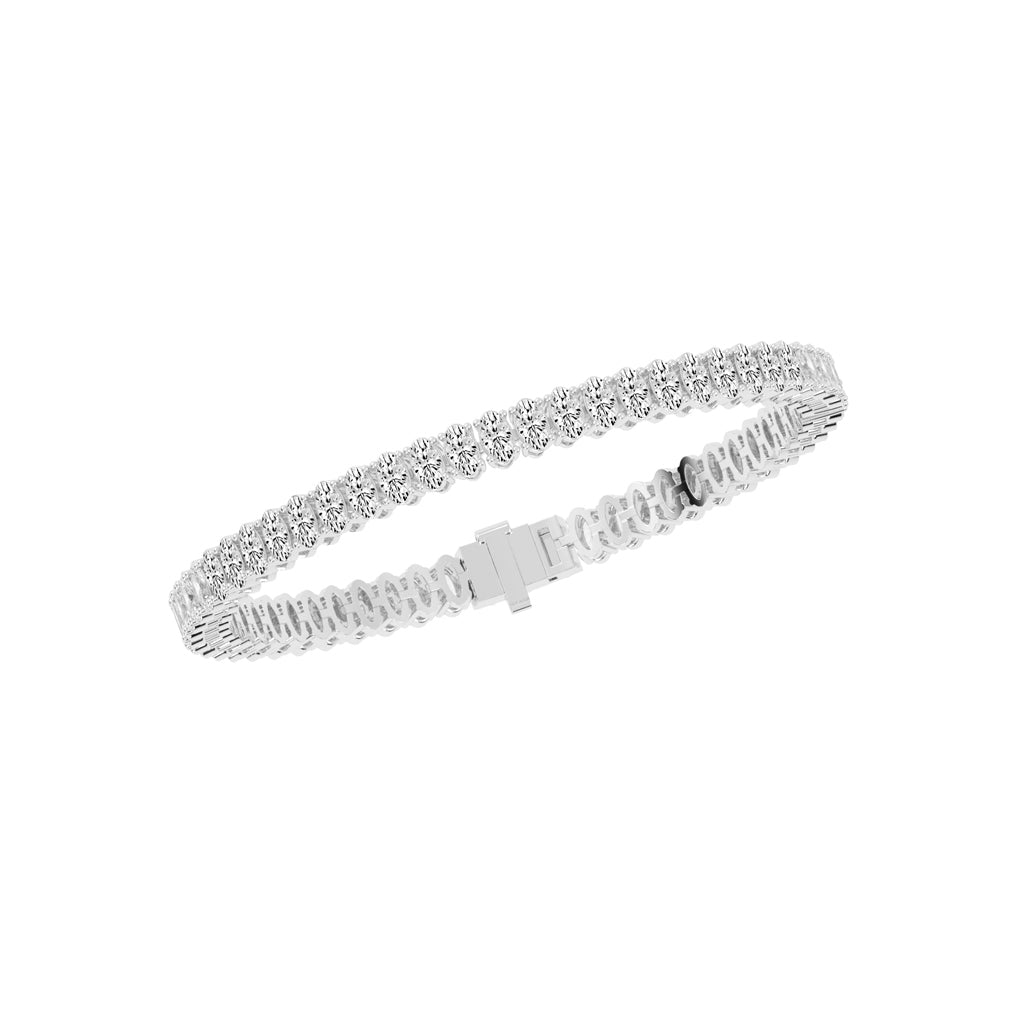 Lysandra Oval Cut Tennis Lab Diamond Bracelet